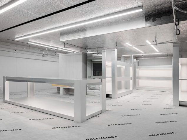 balenciaga madison new york store aluthermo insulation ceiling design e x